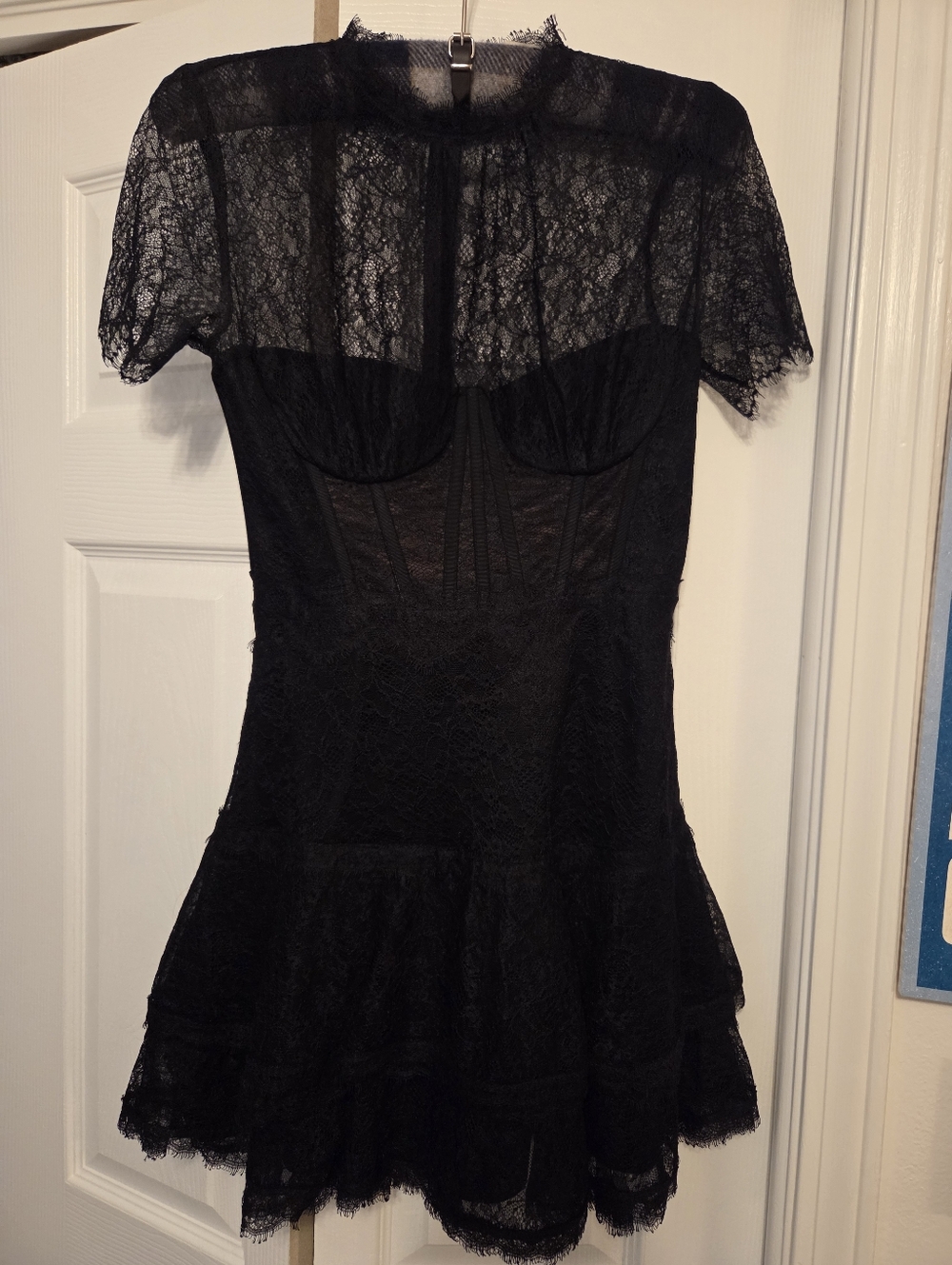 Jonathan Simkhai Black Lace Mini Dress